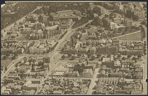 Aerial view of St. Vincent's Hospital, Melbourne, Victoria, 1931?