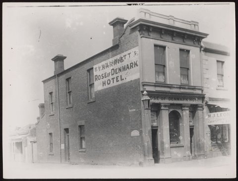 Rose of Denmark Hotel, [Collingwood, Vic.], 1865–1908