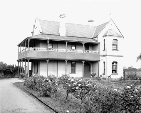 Edwardian style Catholic Presbytery at St. Paul's, Sydney Road, Coburg, c. 1948