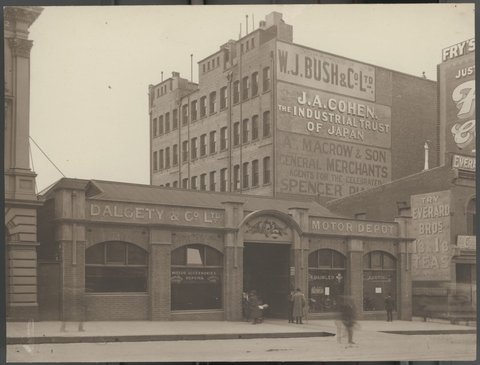 Dalgety & Co Ltd Motor Depot, [Melbourne, Vic.], 1900–20