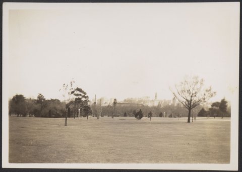 Looking towards Melbourne from near "Shrine", 1941