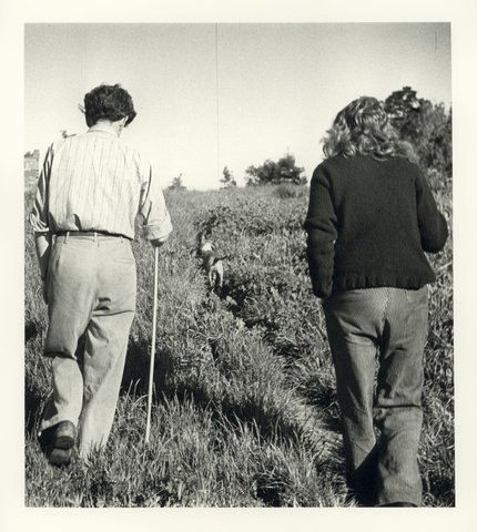 John and Sunday Reed walking at Heide, Templestowe 1943