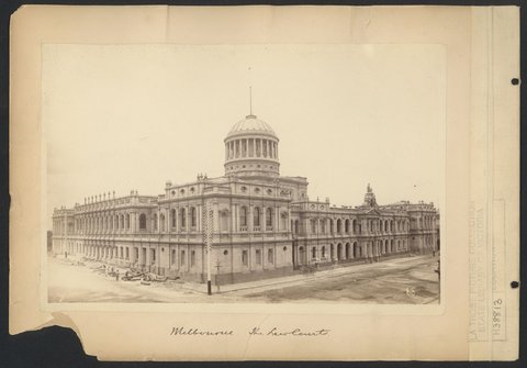 Melbourne - the Law Court, 1880s