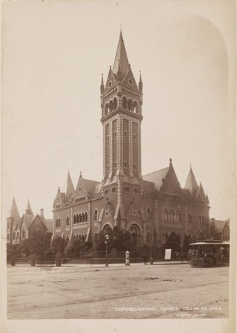 CONGREGATIONAL CHURCH COLLINS ST. MELB. [i.e. Melbourne], c. 1900