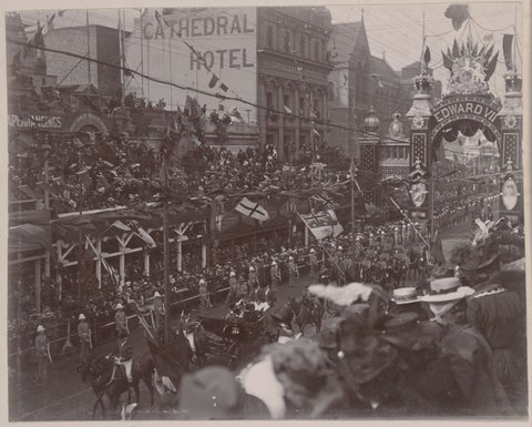 Opening of first parliament May 9th 1901 Melbourne Vic