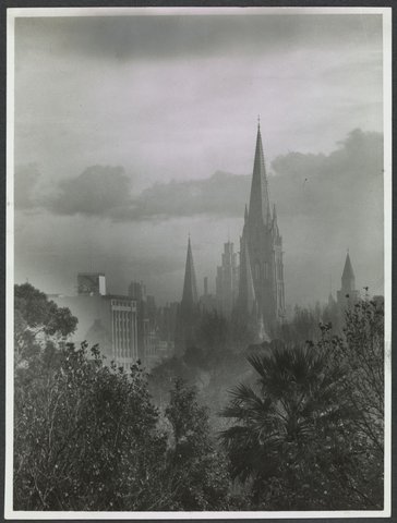 Melbourne in the late 1930s. St. Paul's Cathedral, 1936–39