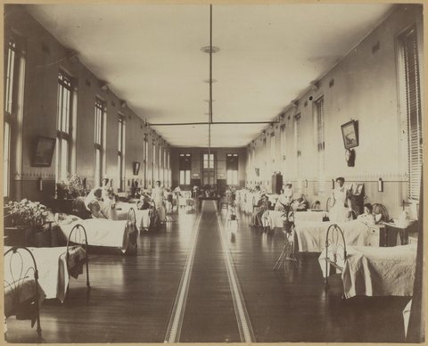 Ward in Alfred Hospital, Melbourne, 1901–18