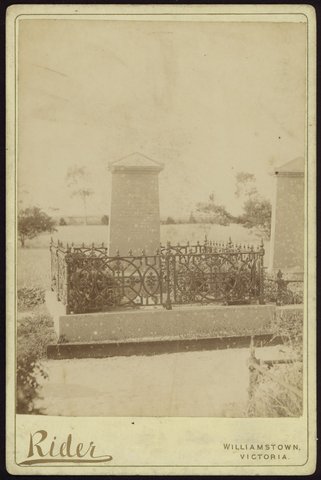 Gravestone of John Baird, Williamstown Cemetery, 1880–1900
