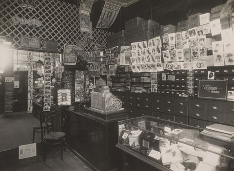 Interior, A.G. Jones, Stationer, Royal Arcade, Melbourne, 1911–15