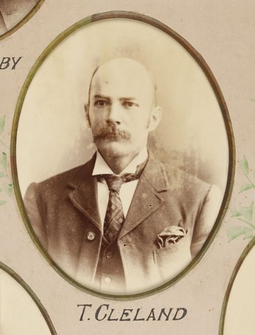 Framed photographs of Joseph Kilmartin and staff of the Camberwell Railway Station presented to Joseph Kilmartin Esq, 1900