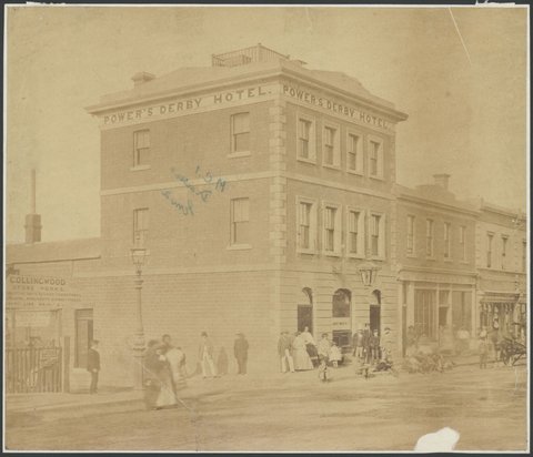 Power's Derby Hotel, 66 Gertrude Street, Fitzroy, 1861–62