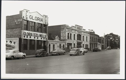 Spring St. looking from Lt. Lonsdale to Latrobe St, 1952–53