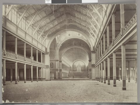 Interior of the Exhibition Building, Carlton, 1879