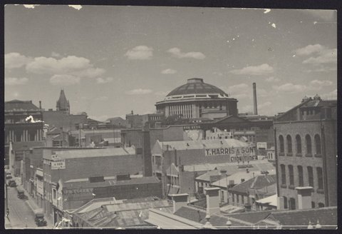 Melbourne skyline looking east from The Argus building, La Trobe St, 1920–40