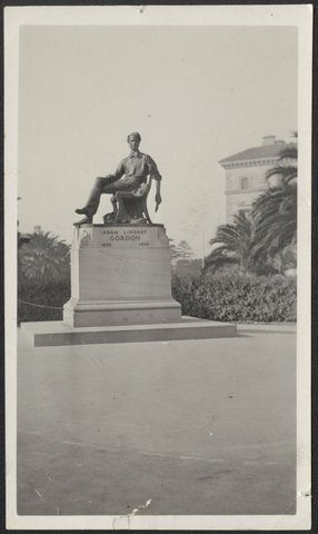 Bronze statue of Adam Lindsay Gordon, Spring Street, Melbourne, 1934