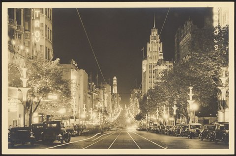 [Collins Street, Melbourne centenary celebrations], 1934