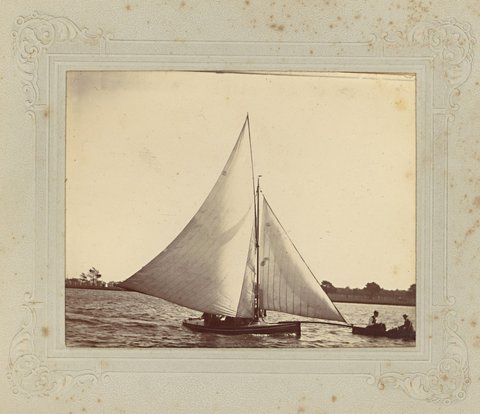 [Sailboat, possibly Albert Park Lake], 1901