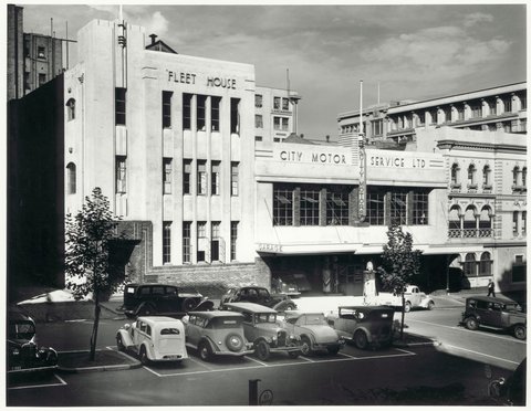 [Fleet House and City Motor Service Ltd., Collins Place, Melbourne], 1930s
