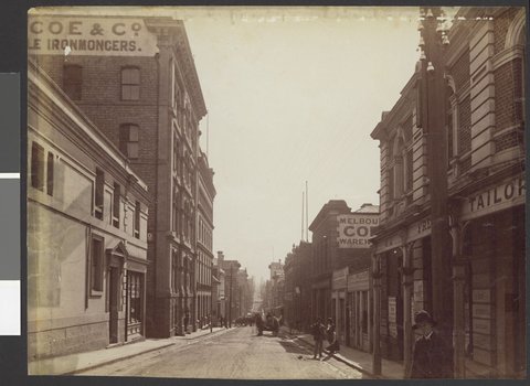 Little Collins Street looking east, [Melbourne, Vic.], 1879–94