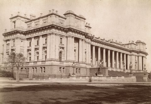 Parliament House, Spring Street, Melbourne, 1890–1900