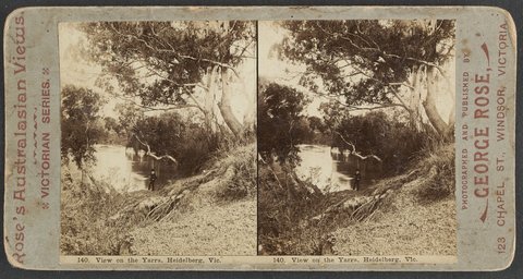 View on the Yarra, Heidelberg, Vic, 1890–1900