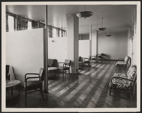 Visitors' Lounge, Nurses' Home, Royal Melbourne Hospital, Melbourne, Australia, 1940–50