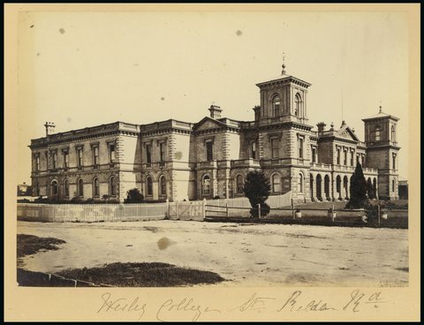 Wesley College, St Kilda Rd., [Melbourne, Vic.], 1860–90