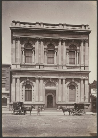 National Bank, Collins Street [Melbourne, Vic.], 1860–70