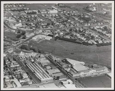 Aerial view of Sunshine, Victoria, 1954?