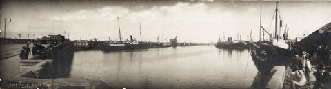 Yarra River & Queens Bridge Melbourne, c. 1905