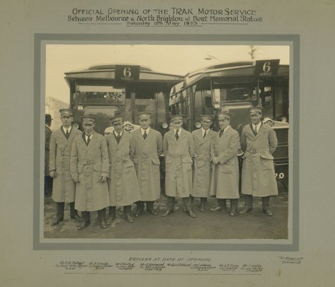 Official opening of the Trak Motor Service between Melbourne & North Brighton, 1923