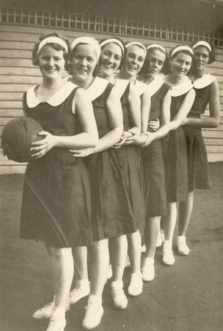 Kensington Methodist ladies basketball team; weddings; portraits of Lacey and Dolly Henderson, 1925–40