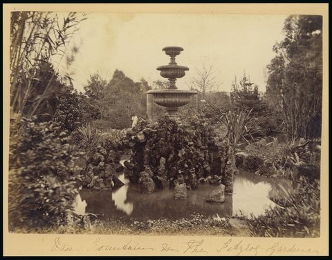 Vase Fountain in the Fitzroy Gardens, [Melbourne, Vic.], c. 1880