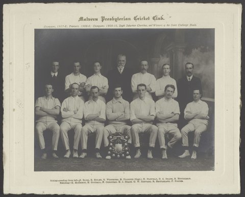 Malvern Presbyterian Cricket Club, 1910?