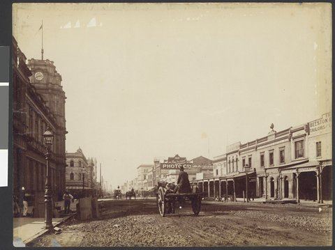 Elizabeth Street looking south [Melbourne, Vic.], 1868–88