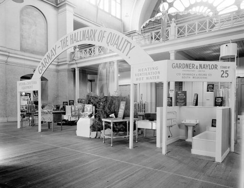 Gardner & Naylor kitchen equipment stand, Exhibition Buildings, Melbourne, 1949