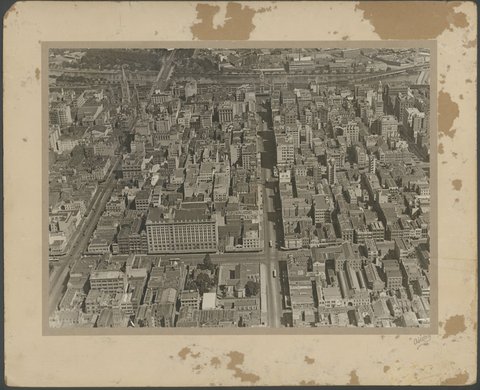 Melbourne from the air, 1934