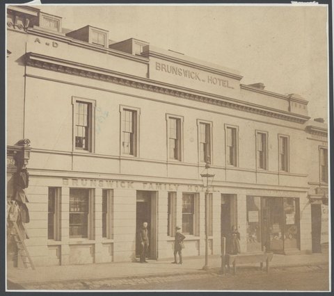 Brunswick Hotel, 111 Brunswick Street, Fitzroy, 1861–62