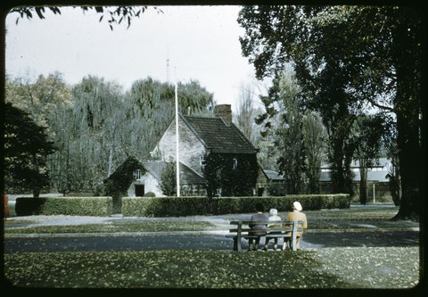 Captain Cook's Cottage - Fitzroy Gardens, Melbourne, 1954