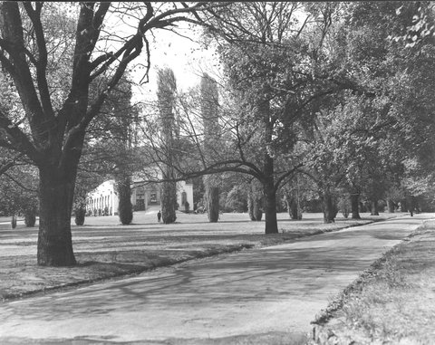 Melbourne in the late 1930s. Conservatory in the Fitzroy Gardens, 1936–39