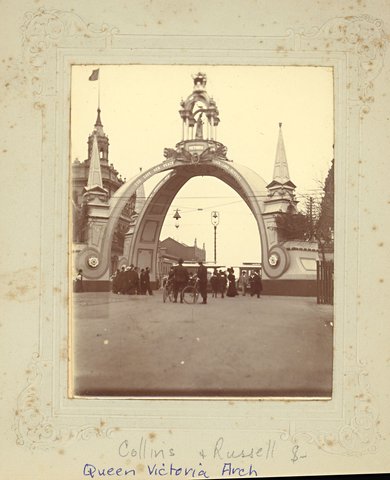 Queen Victoria Arch, Collins and Russell Streets, [Melbourne, Vic.], 1901