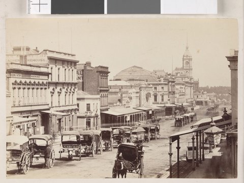 Swanston Street, 1872