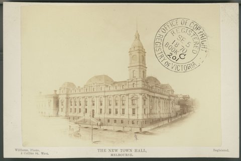 The New Town Hall, Melbourne, 1870