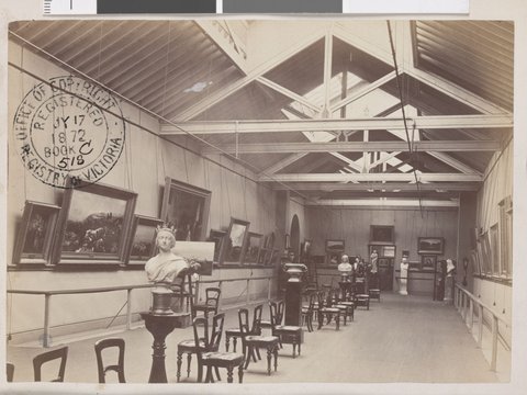 Picture Gallery, South Wing, Lt. Lonsdale Street, 1872