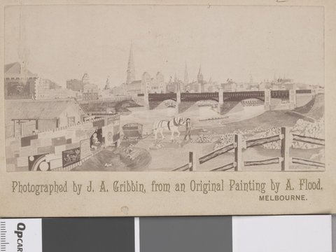 Approach to Melbourne from Old Sandridge Road, 1892