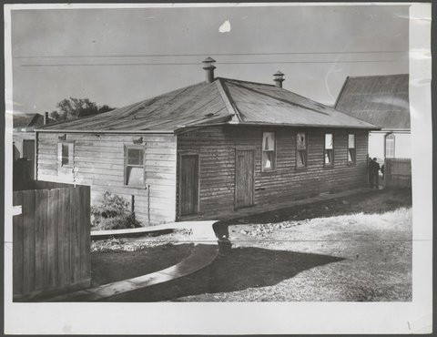 This is the school for Grade III children at Altona, over which 68 children are on strike, 1951