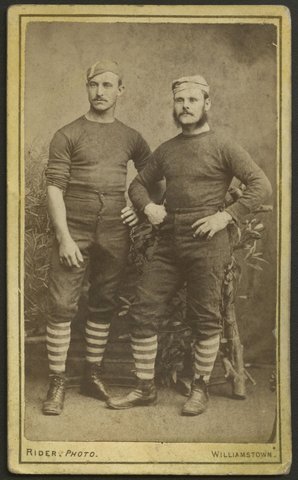Two Williamstown footballers, 1860–91