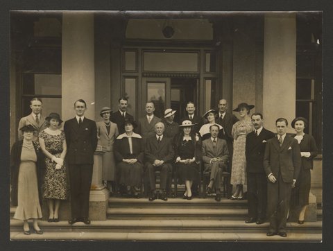 The official cup week party at Government House, Melbourne, Nov. 1936