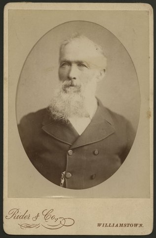 Portrait photograph of Councillor Henry Booker, Williamstown, Victoria, 1893–98