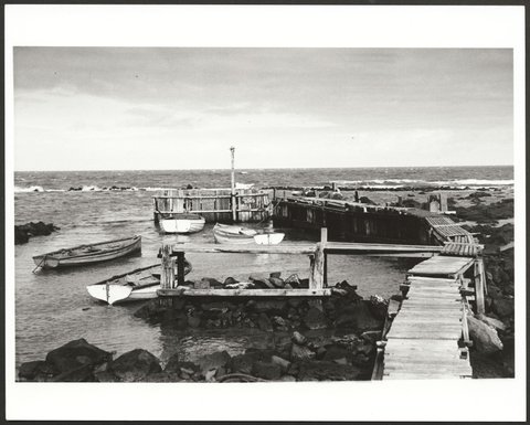 Boats moored at Fisherman's Jetty, Williamstown, Victoria, Australia, 1948–50
